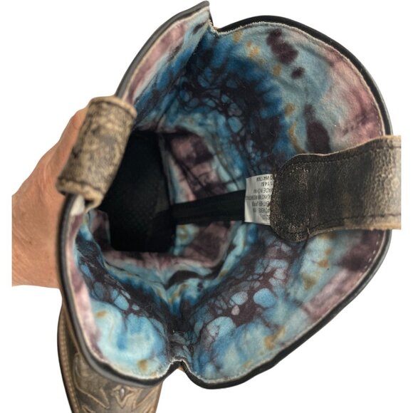 Laredo Leather Studded Western Cowgirl Snip Toe Boots Women's 10 M - Picture 10 of 14